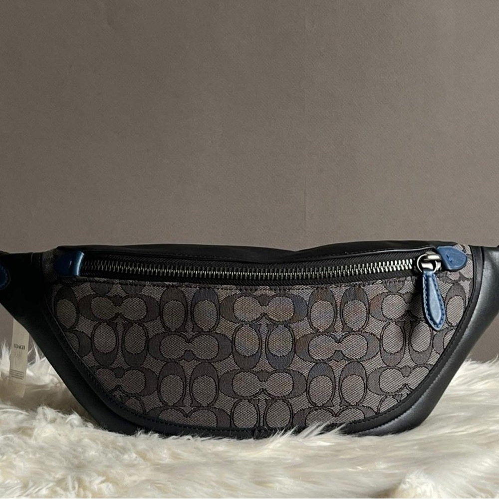 C3795 - Coach League Belt Bag in Signature Jacquard